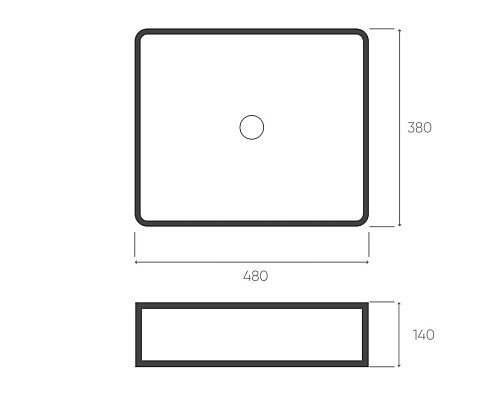 Раковина чаша Bronze de Luxe SCANDI 1010-GM серый