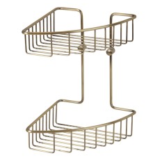 Решетка двойная угловая Veragio Basket 20x20хh29, бронза