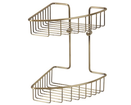 Решетка двойная угловая Veragio Basket 20x20хh29, бронза