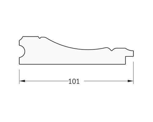 Зеркало Evoform Definite 143х83 BY 3320 в багетной раме - Вензель серебряный 101 мм