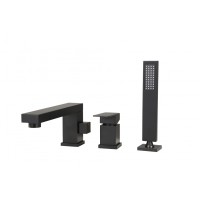 Смеситель на борт ванны Groсenberg GB6008 Черный матовый