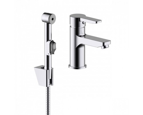 Смеситель для раковины с гигеническим душем IDDIS Sena SENSB00i08