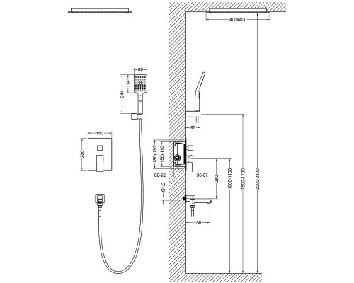 Душевая система Timo Selene SX-2039/00SM Хром