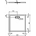 Акриловый поддон для душа Ideal Standard Ultraflat New 80х80 T4466V3 Черный шелк