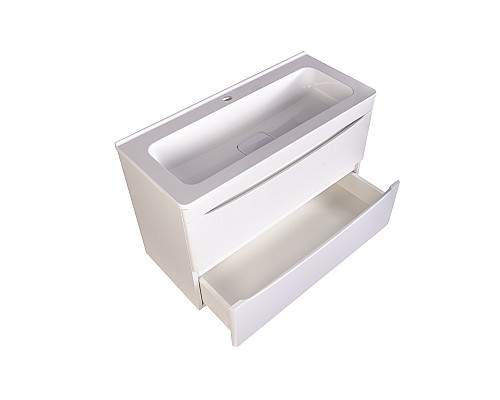 Тумба под раковину Style line Бергамо СС-00002322 подвесная белая