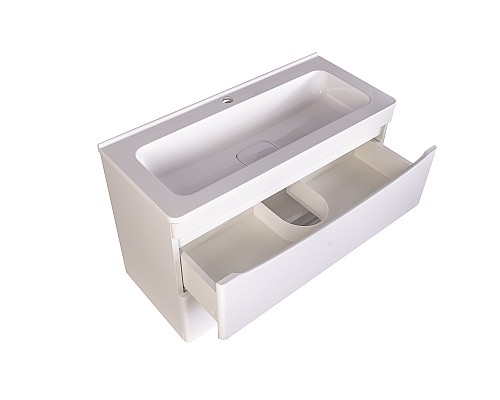 Тумба под раковину Style line Бергамо СС-00002322 подвесная белая