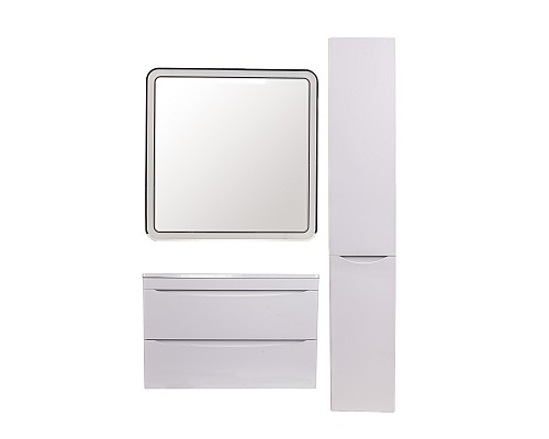 Тумба под раковину Style line Бергамо СС-00002322 подвесная белая