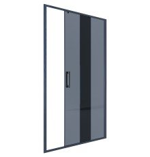 Душевая дверь Alex Baitler 110 AB64B110 профиль Черный стекло тонированное