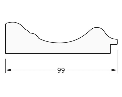 Зеркало Evoform Definite 72х72 BY 3156 в багетной раме - Травленое серебро 99 мм