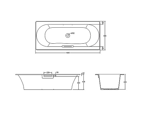 Чугунная ванна Jacob Delafon Volute 180x80 E6D900-0 с антискользящим покрытием Чугунная ванна Jacob Delafon Volute 180x80 E6D900-0 с антискользящим покрытием