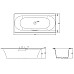Чугунная ванна Jacob Delafon Volute 180x80 E6D900-0 с антискользящим покрытием
