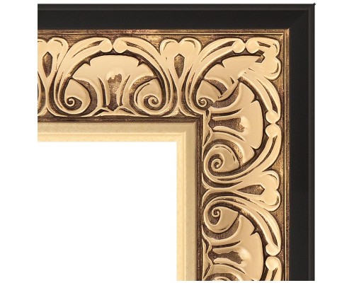 Зеркало Evoform Exclusive Floor 205х115 BY 6173 с фацетом в багетной раме - Барокко золото 106 мм