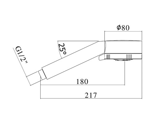 Ручной душ Paffoni Majorca ZDOC070BO Белый матовый