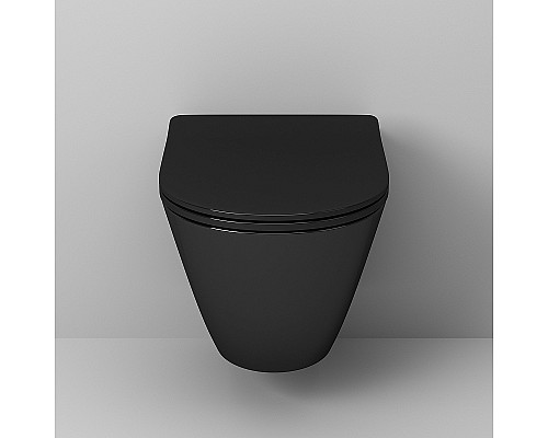 Унитаз Grossman GR-4411blackS подвесной Черный глянец с сиденьем Микролифт