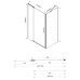 Душевой уголок Vincea Extra 110х90 VSR-1E101190CLB профиль Черный стекло прозрачное