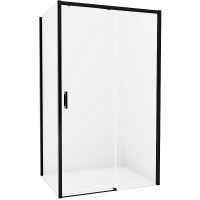 Душевое ограждение NEW TRENDY PRIME BLACK R 100x70x200 (черный)