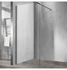 Душевая перегородка Vincea Walk-In 90 Вороненая сталь