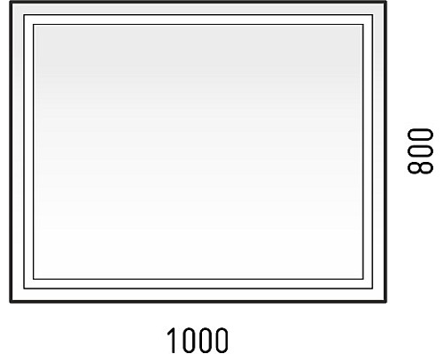Зеркало LED Corozo Барго 1000х800 , сенсор Зеркало LED Corozo Барго 1000х800 , сенсор