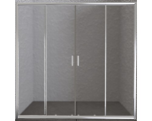 Душевая дверь BelBagno Unique 200 UNIQUE-BF-2-170/200-P-Cr профиль Хром стекло рифленое