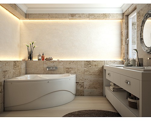 Ванна из искусственного камня Эстет Аврора 140х140