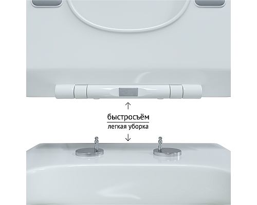 Унитаз подвесной BERGES FLOE 082121 сиденье дюропласт  микролифт