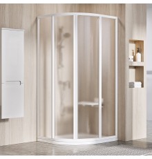 Полукруглая душевая кабина Ravak Supernova 31140100ZG 80 белый виноградный