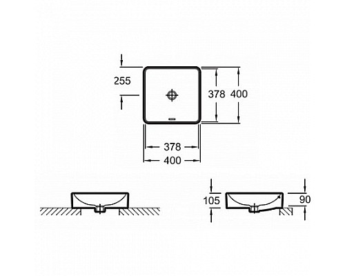 Накладная раковина Jacob Delafon EVG102PN1 Накладная раковина Jacob Delafon EVG102PN1