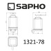 Дозатор для жидкого мыла Sapho Olymp 1321-78 Хром