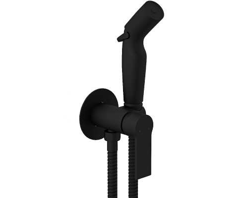 Гигиенический душ со смесителем Cersanit Brasko Black 64103 Черный матовый