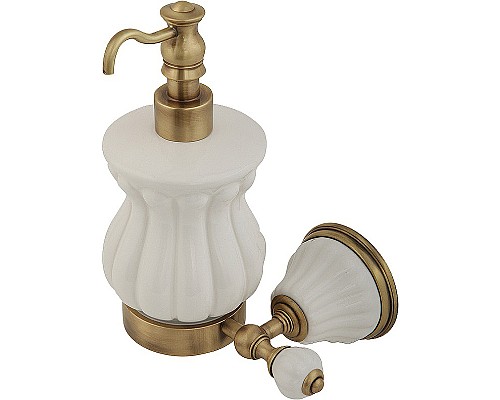 Дозатор для жидкого мыла Migliore Olivia 17422 Бронза Белый