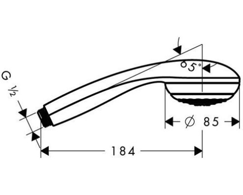 Душевая лейка Hansgrohe Crometta 85 28585000