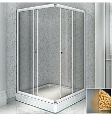 Душевой уголок Radomir 100x110 1-09-1-0-0-1231 профиль Белый стекло матовое