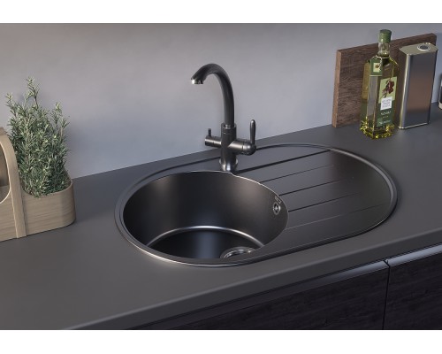 Смеситель для кухни Ulgran Quartz Уголь