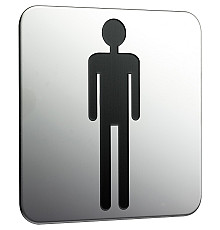 Табличка Туалет мужской Emco System2 3576 000 01 Хром