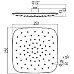 Верхний душ квадратный Ravak X07P347