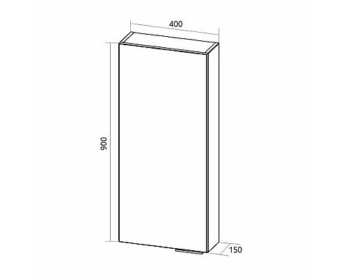 Подвесной шкаф 1MarKa Gaula 40П У92523 White