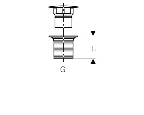 Донный клапан GEBERIT 152.050.21.1