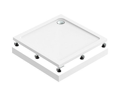 Акриловый поддон для душа Bas Форум 100х100 ПН00051 Белый