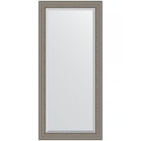 Зеркало Evoform Exclusive 166х76 BY 1307 с фацетом в багетной раме - Римское серебро 88 мм