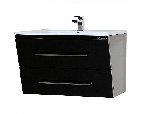 Тумба под раковину Bellezza Берта 90 4635215510042 подвесная Черная
