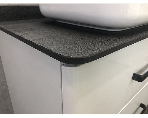 Тумба с раковиной Comforty Амстердам 75 00-00004668 подвесная Белая глянцевая