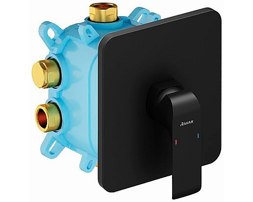 Смеситель для душа Ravak Flat FL 066.20 X070180 Черный матовый