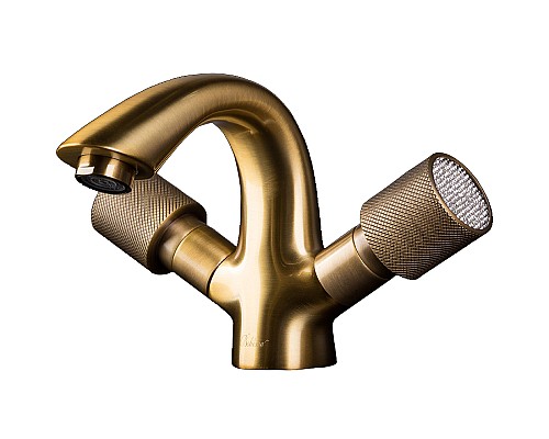 Смеситель для раковины Boheme Royal Cristal 311-Royal Бронза