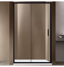 Душевая дверь Vincea Garda 140 VDS-1G140CLB профиль Черный стекло прозрачное