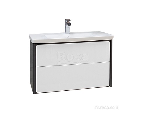 Тумба под раковину Roca Ronda 70 ZRU9302964 белый глянец/антрацит