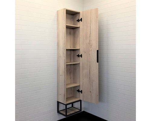 Шкаф пенал Comforty Порто 35 00-00009981 подвесной Дуб дымчатый