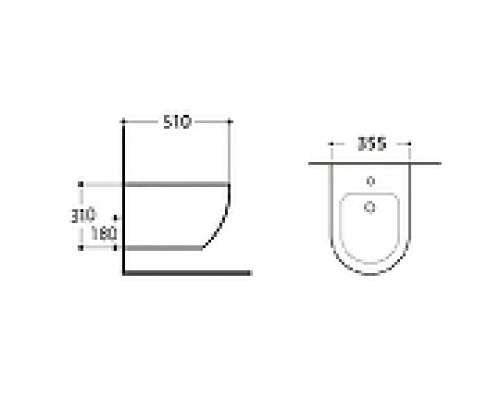 Биде Aquatek Европа AQ1016-00 подвесное Белое