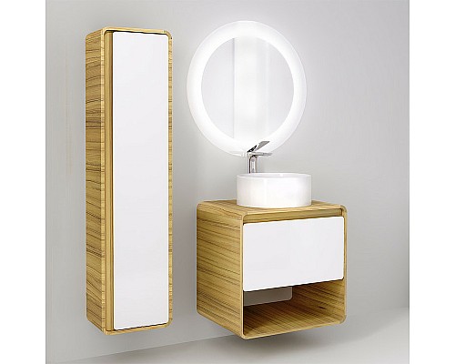 Зеркало Jorno Ronda 80 Ron.02.80/P/W с подсветкой с бесконтактным выключателем