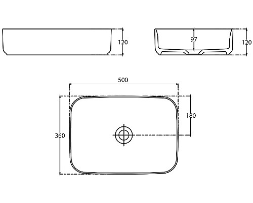 Раковина-чаша Allen Brau Fantasy 50 4.11021.TP Коричневая