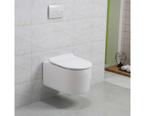 Унитаз Art&Max Rimini AM204CHR подвесной без сиденья